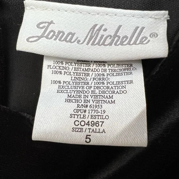 NEW !!! Jonah Michelle Girls Formal Party Dress Size: 5    Red / Black - Picture 7 of 9